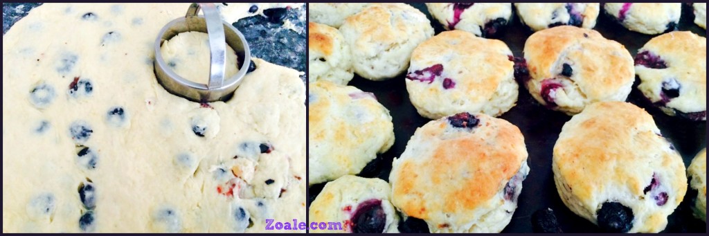 blueberry biscuits collage 2